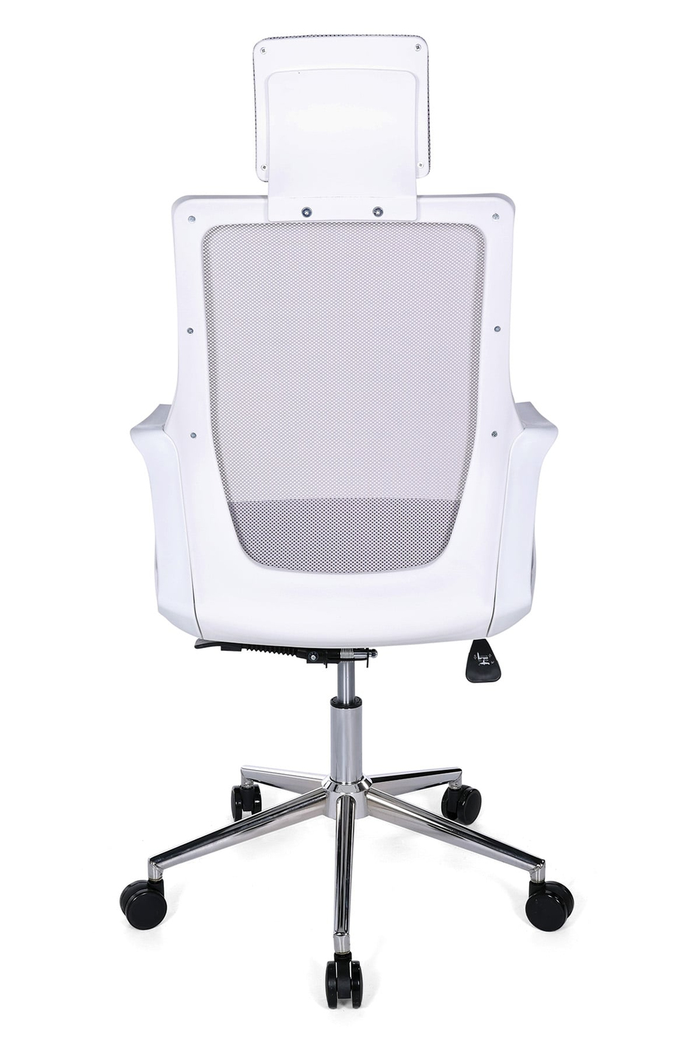 Ofisbazaar Alf Beyaz Fileli Yönetici Koltuğu | Ergonomik Başlıklı Ofis Koltuğu Mavi/Gri