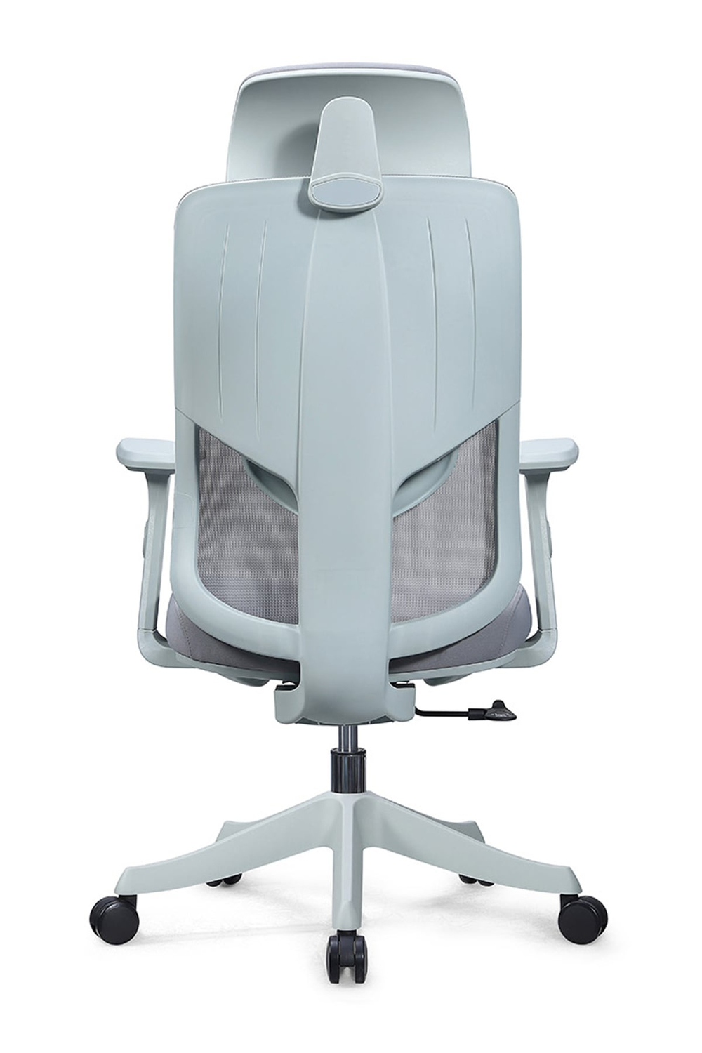 Ofisbazaar Atlas Premium Ergonomik Fileli Yönetici Koltuğu | Başlıklı Ofis ve Çalışma Koltuğu Gri