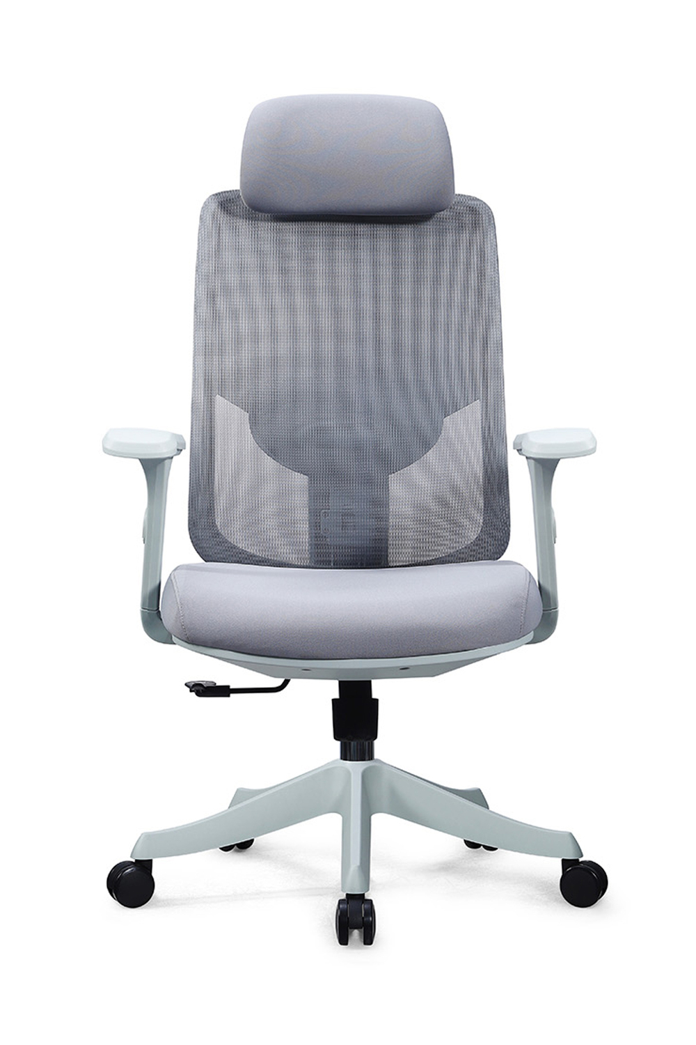 Ofisbazaar Atlas Premium Ergonomik Fileli Yönetici Koltuğu | Başlıklı Ofis ve Çalışma Koltuğu Gri