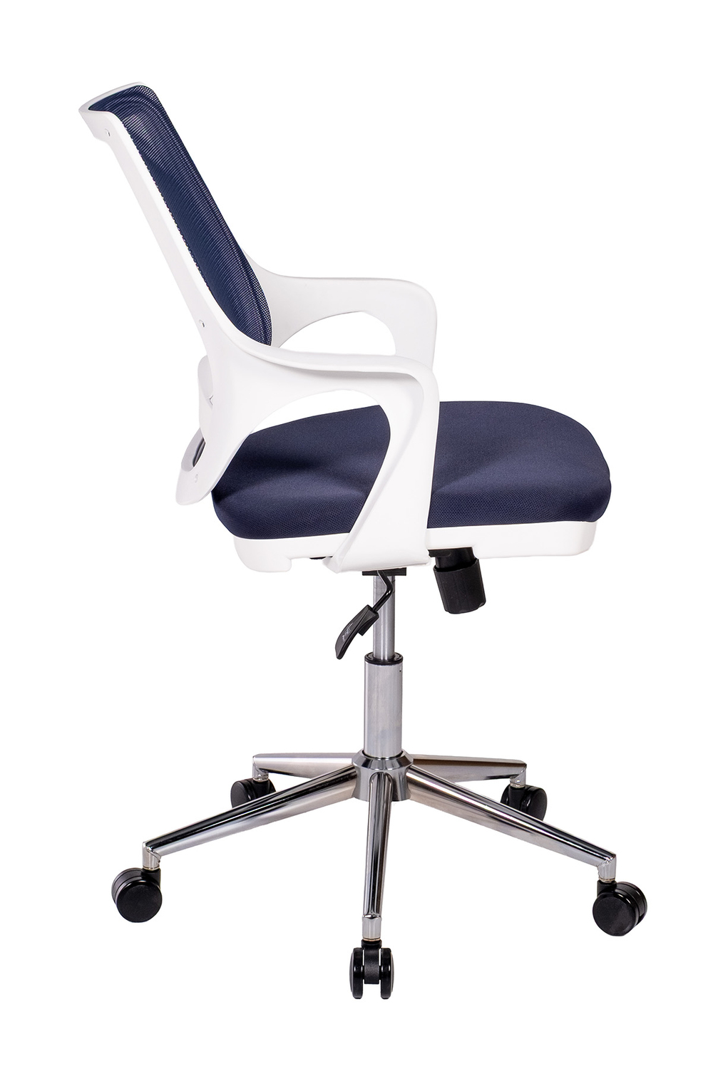 Ofisbazaar Buya Beyaz Fileli Çalışma Koltuğu | Ergonomik Şef ve Toplantı Koltuğu Lacivert