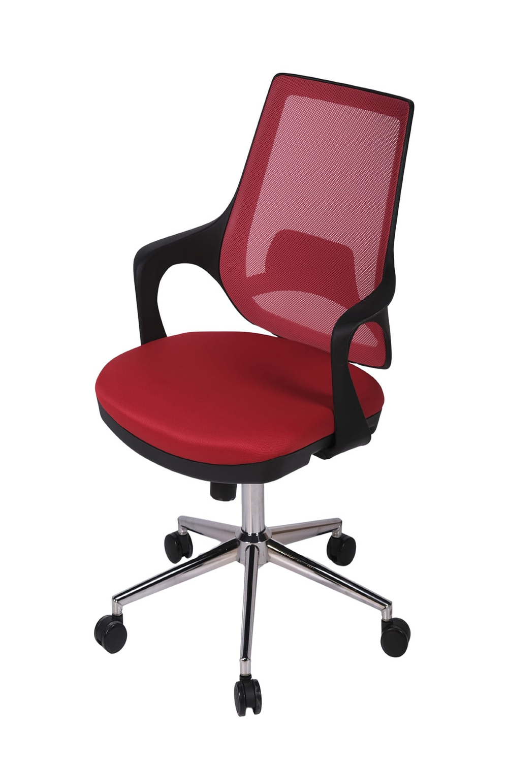 Ofisbazaar Buya Fileli Çalışma Koltuğu | Ergonomik Şef ve Toplantı Koltuğu Kırmızı