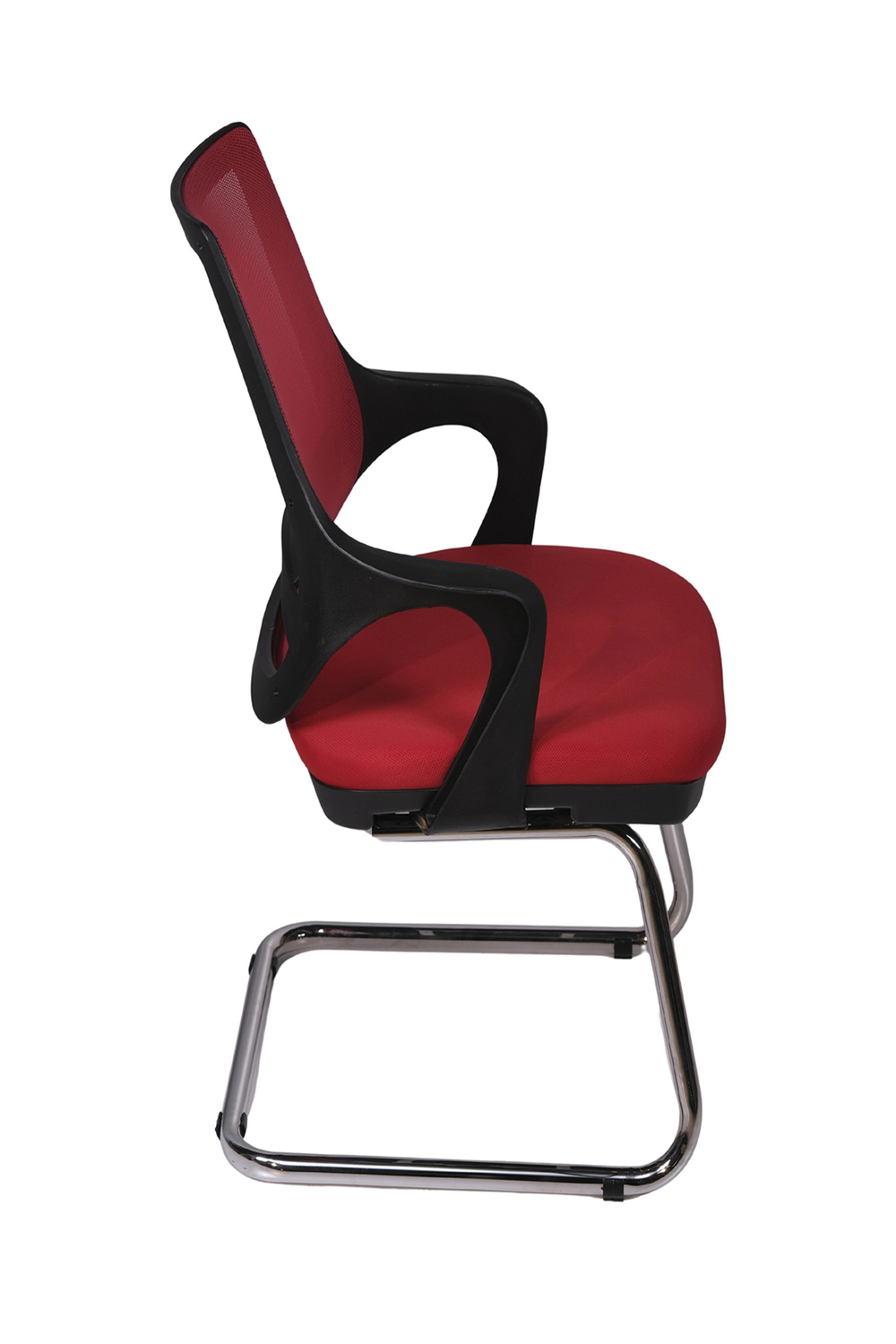 Ofisbazaar Buya Fileli Misafir Koltuğu | Ergonomik Toplantı ve Bekleme Koltuğu Kırmızı