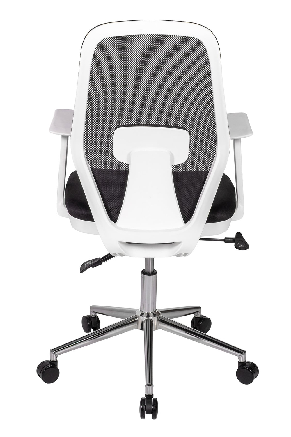 Ofisbazaar Dali Beyaz Fileli Çalışma Koltuğu | Ergonomik Şef ve Toplantı Koltuğu Siyah fileli