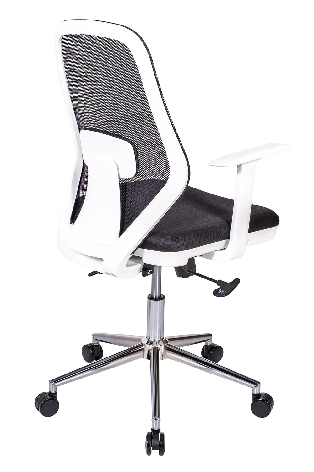 Ofisbazaar Dali Beyaz Fileli Çalışma Koltuğu | Ergonomik Şef ve Toplantı Koltuğu Siyah fileli