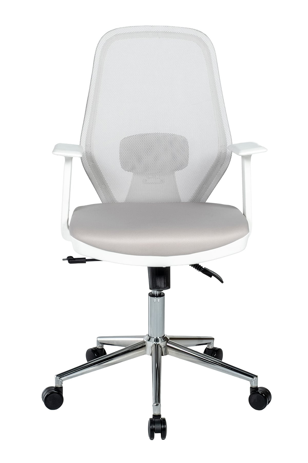 Ofisbazaar Dali Beyaz Fileli Çalışma Koltuğu | Ergonomik Şef ve Toplantı Koltuğu Gri