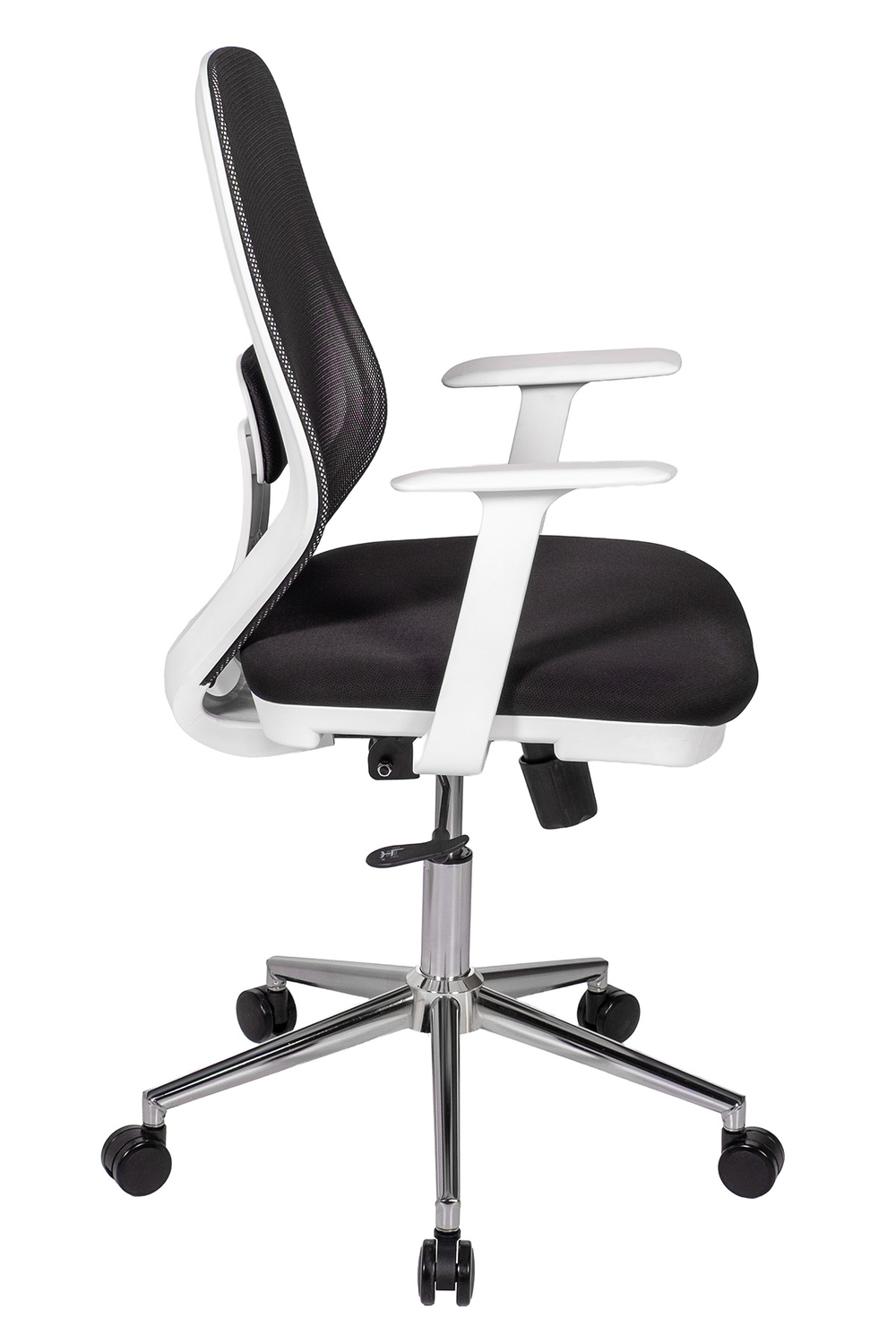 Ofisbazaar Dali Beyaz Fileli Çalışma Koltuğu | Ergonomik Şef ve Toplantı Koltuğu Siyah fileli