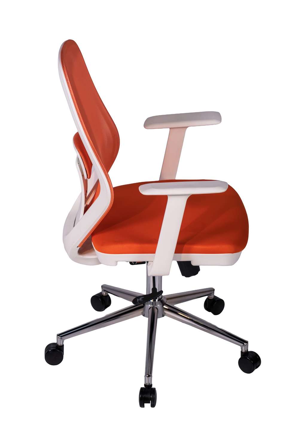Ofisbazaar Dali Beyaz Fileli Çalışma Koltuğu | Ergonomik Şef ve Toplantı Koltuğu Turuncu