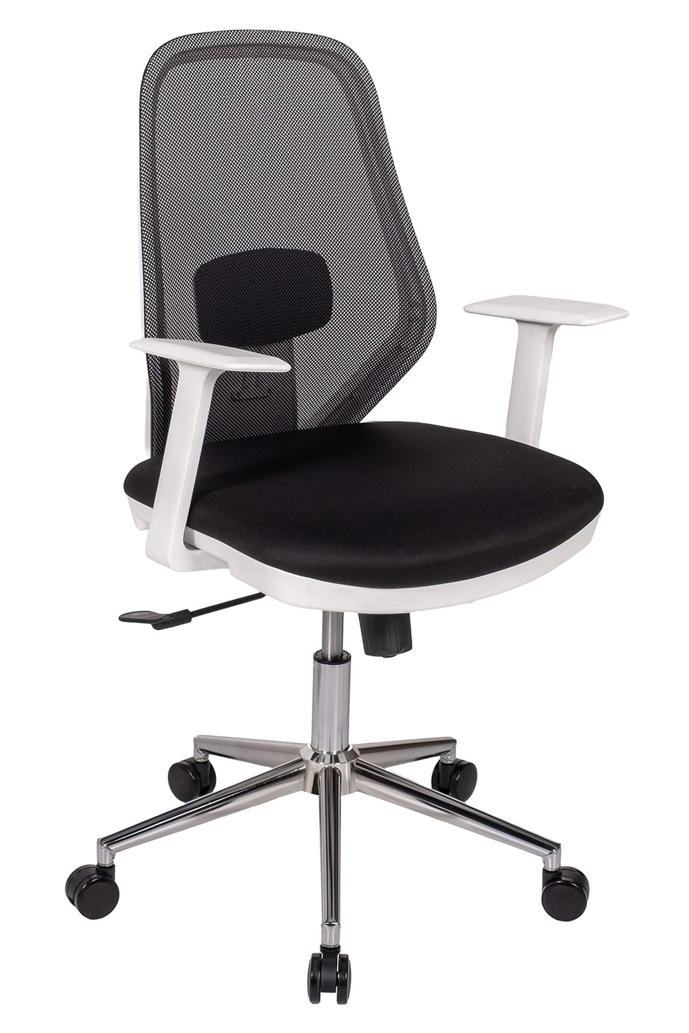 Ofisbazaar Dali Beyaz Fileli Çalışma Koltuğu | Ergonomik Şef ve Toplantı Koltuğu Siyah fileli