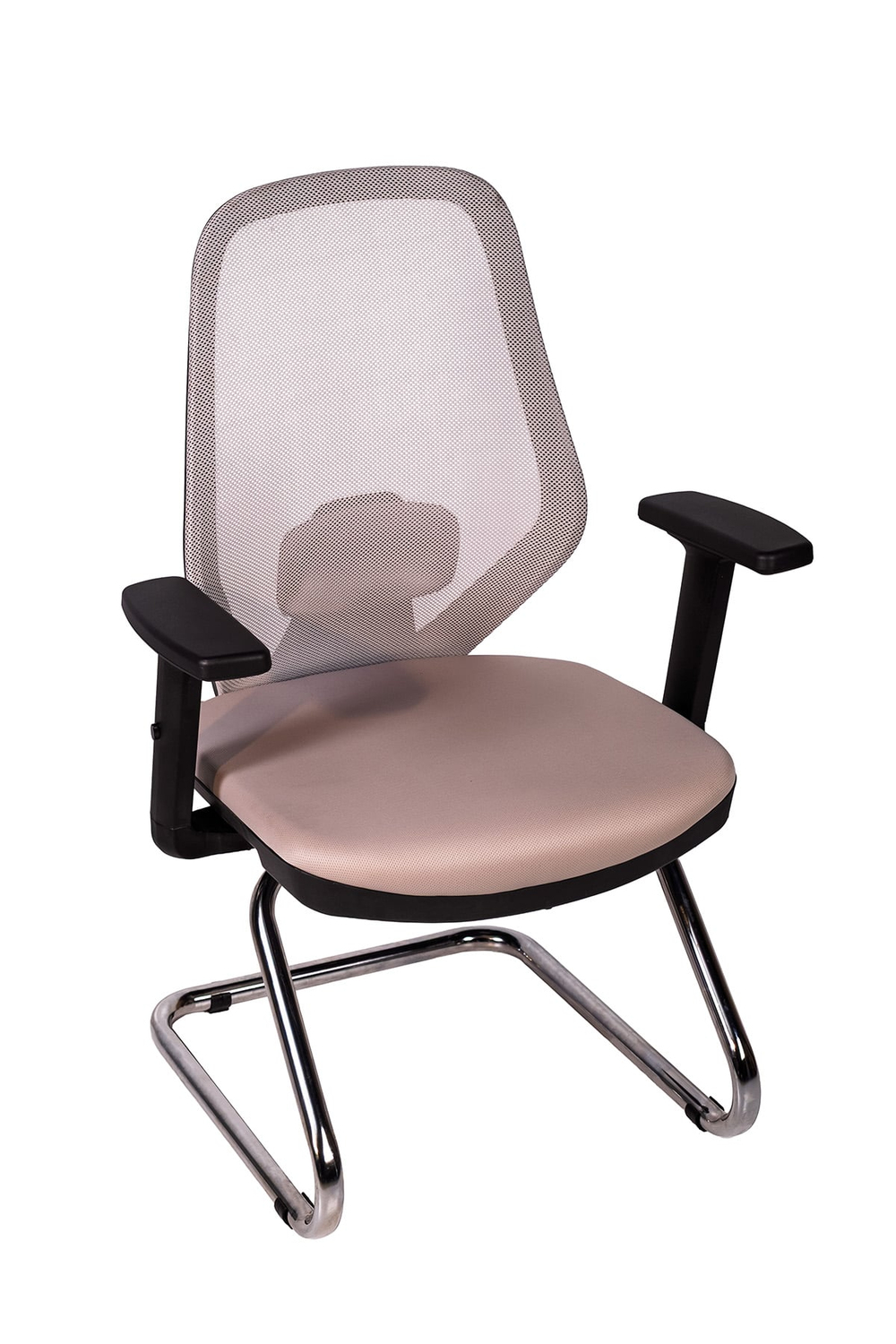 Ofisbazaar Dali Fileli Misafir Koltuğu | Ergonomik Toplantı ve Bekleme Koltuğu Gri