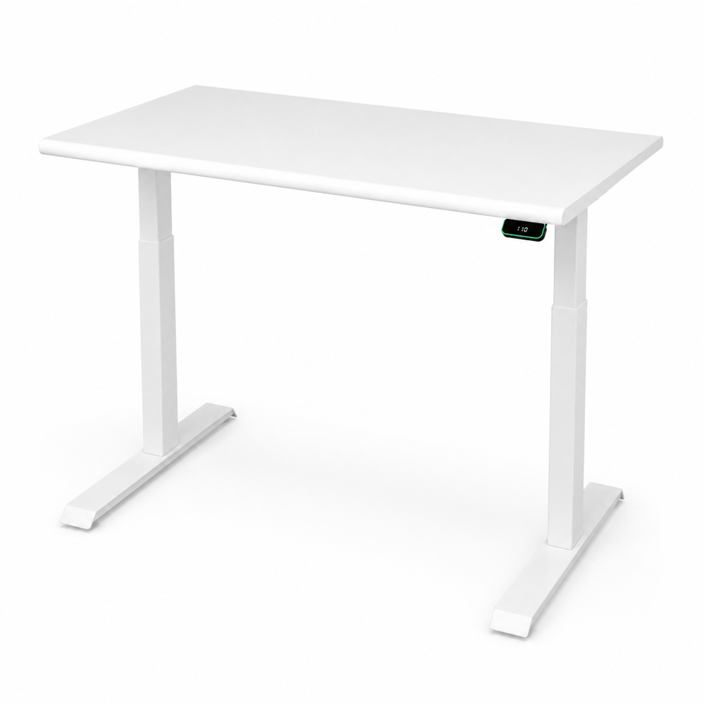 Ofisbazaar Elevate 4 Hafızalı Elektrikli Yükseklik Ayarlı Çalışma Masası 140 × 70 cm – Beyaz