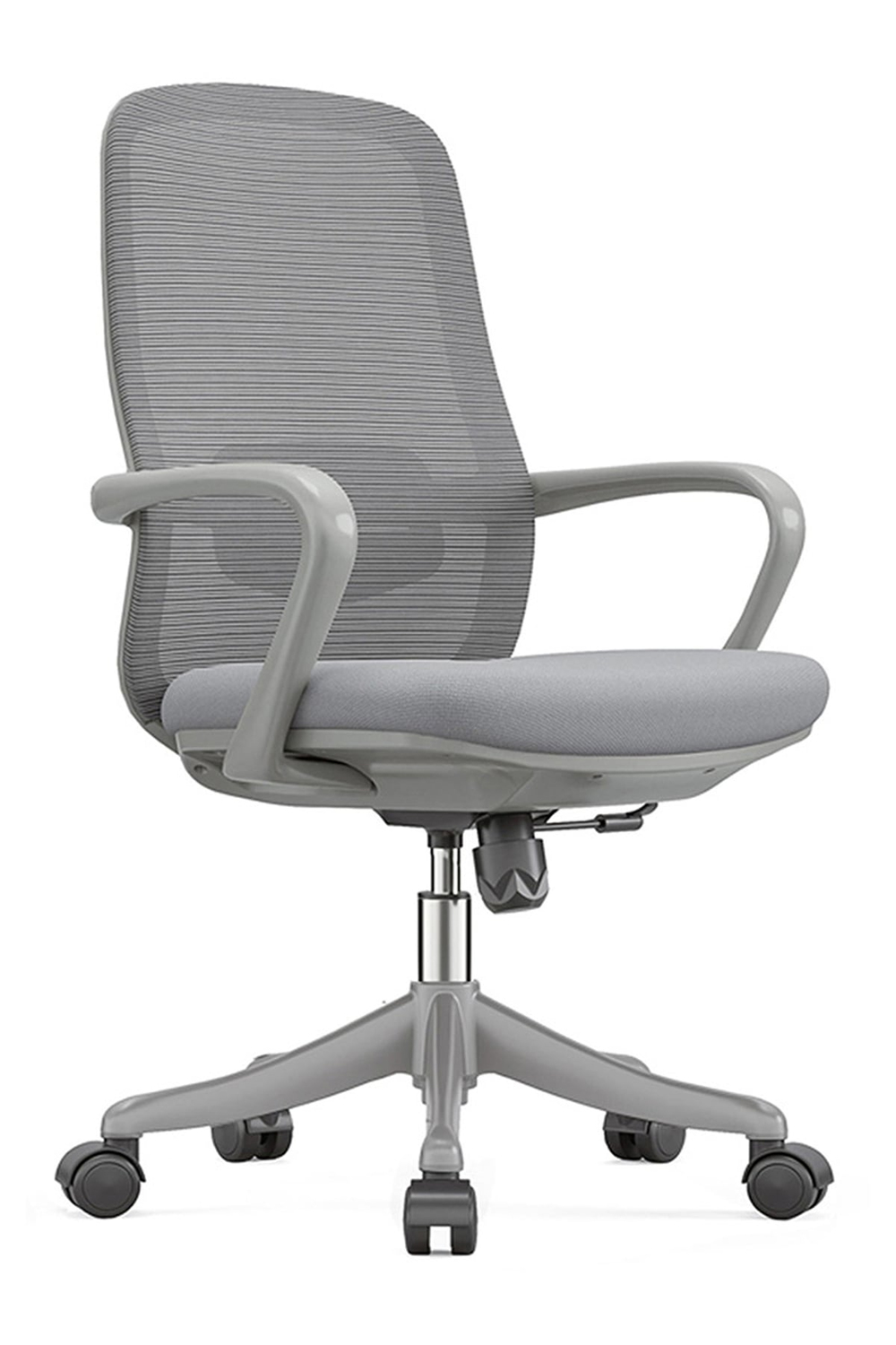 Ofisbazaar Lavander Fileli Çalışma Koltuğu | Ergonomik Şef ve Toplantı Koltuğu Gri