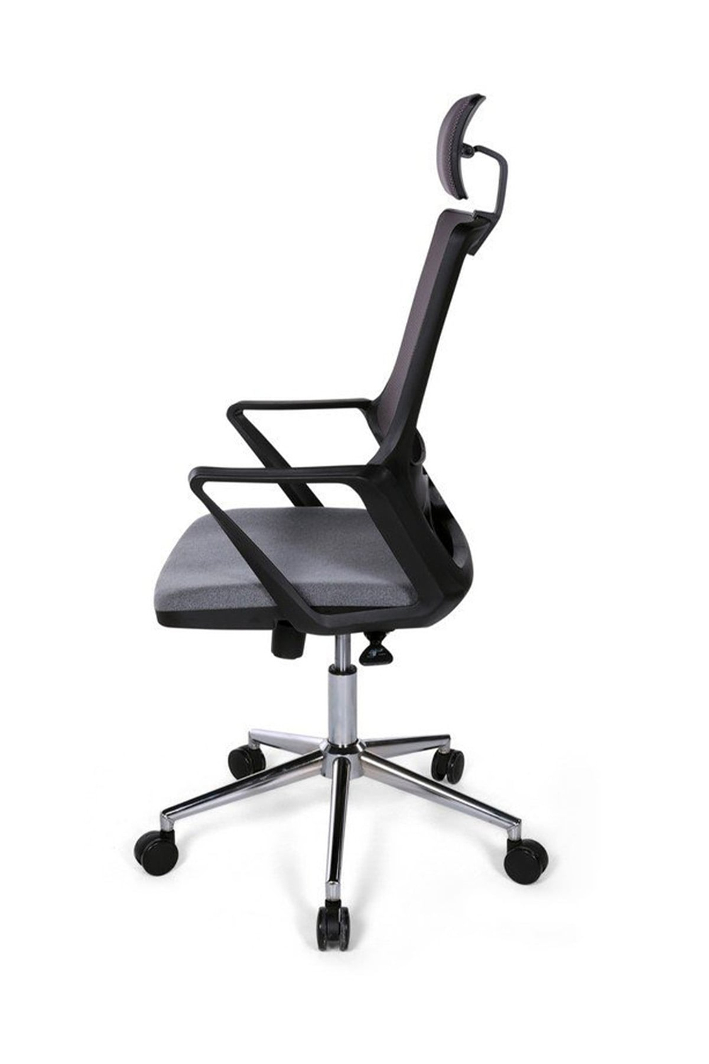 Ofisbazaar Lizz Gri Fileli Yönetici Koltuğu | Ergonomik Başlıklı Ofis Koltuğu Gri