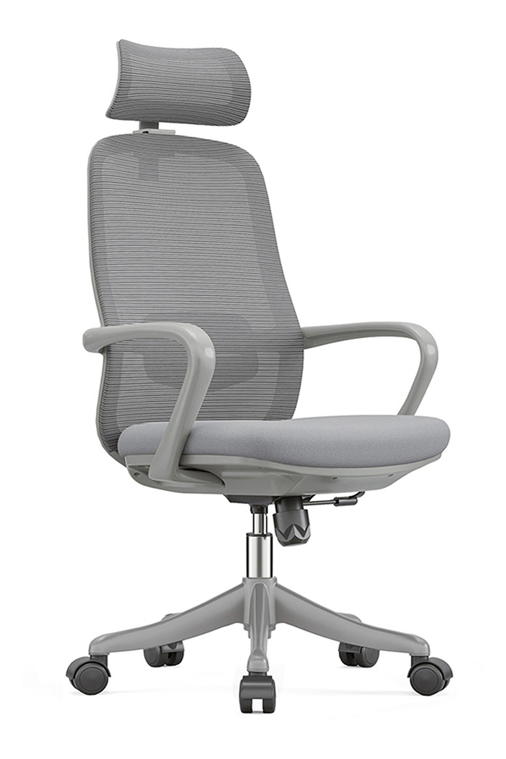 Ofisbazaar Rose Manager Ergonomik Fileli Yönetici Koltuğu | Ergonomik Başlıklı Ofis Koltuğu Gri