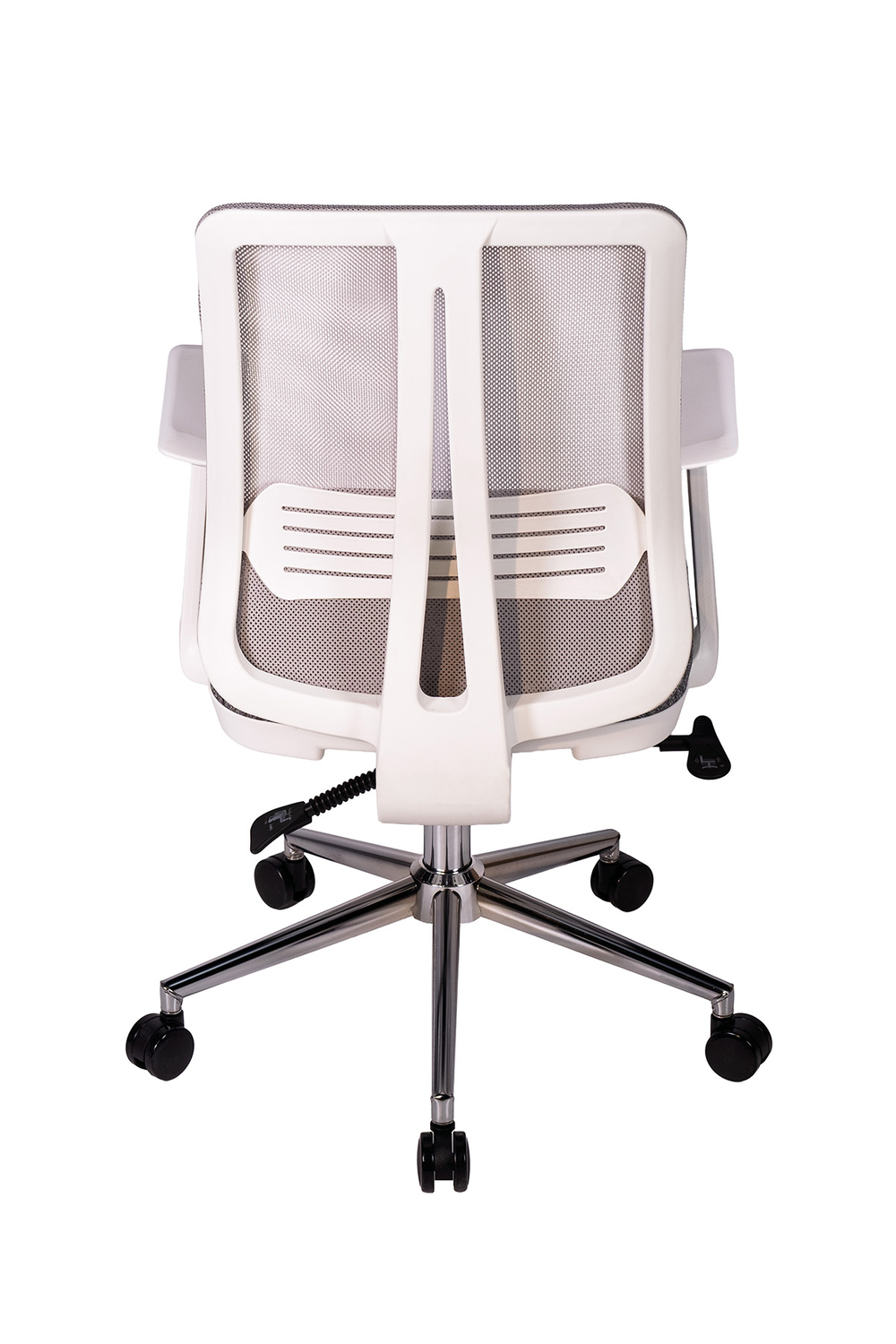 Ofisbazaar UP Beyaz Fileli Çalışma Koltuğu | Ergonomik Şef ve Toplantı Koltuğu Desenli Gri