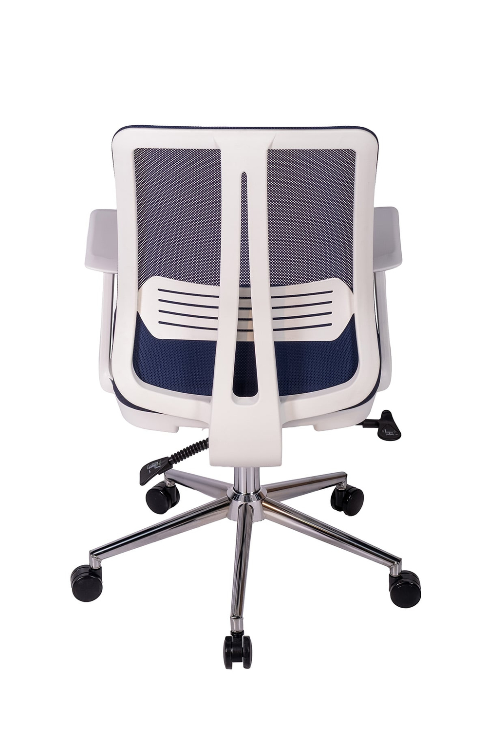 Ofisbazaar UP Beyaz Fileli Çalışma Koltuğu | Ergonomik Şef ve Toplantı Koltuğu Lacivert
