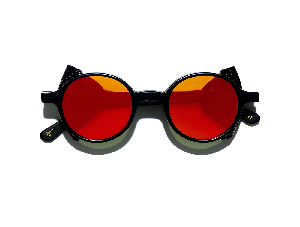 L.G.R Reunion Flap Black Matt 22/Flat Red Mirror 5354 48-23