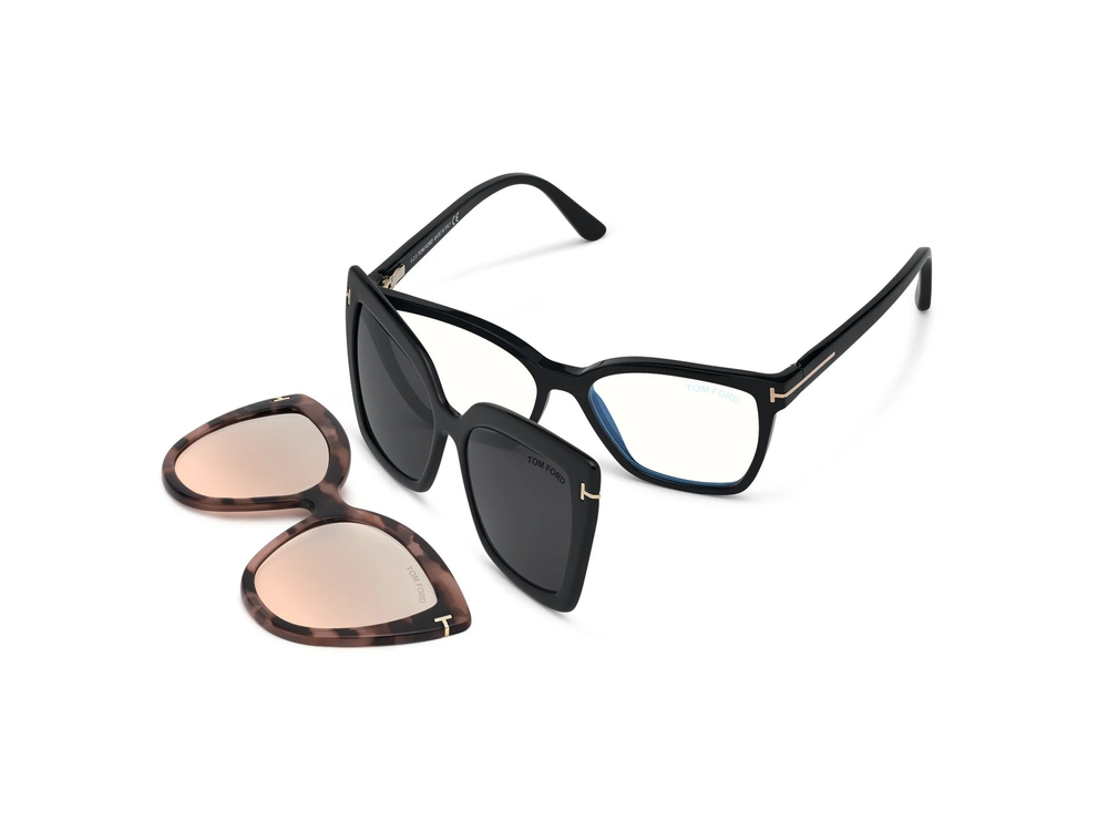 TOM FORD FT 5641-B (Çift Güneş Klipsli) 001 53