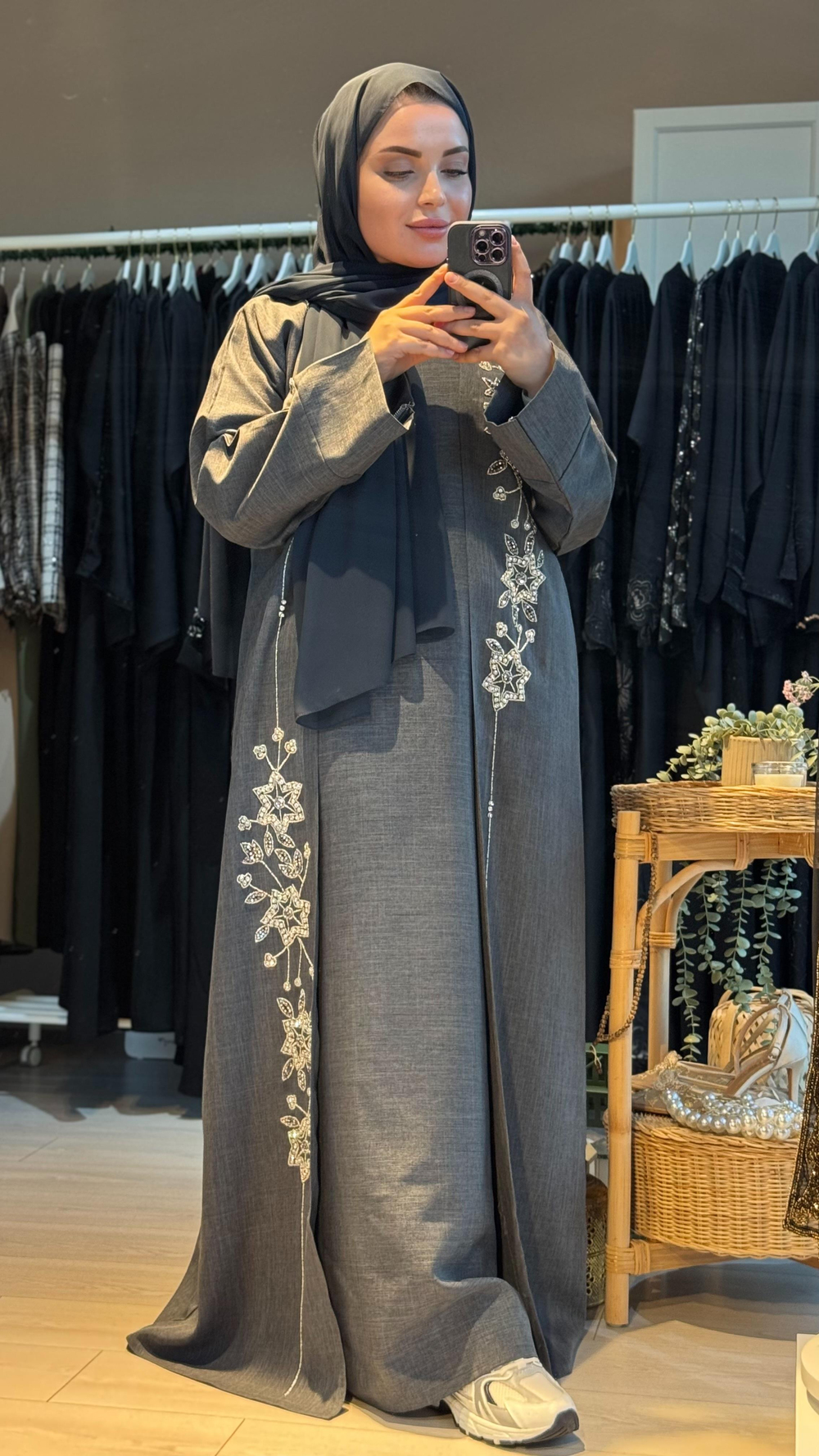 Içlik şal abaya keten takım