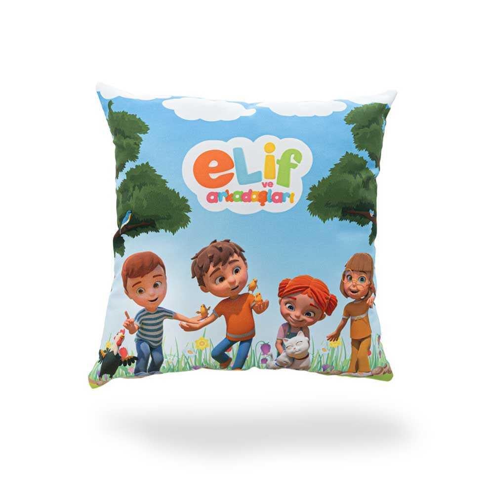 Elif ve Arkadaşları Kırlent Kılıfı - Hayvanlar
