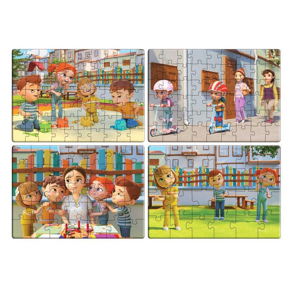 Elif ve Arkadaşları Puzzle 4lü