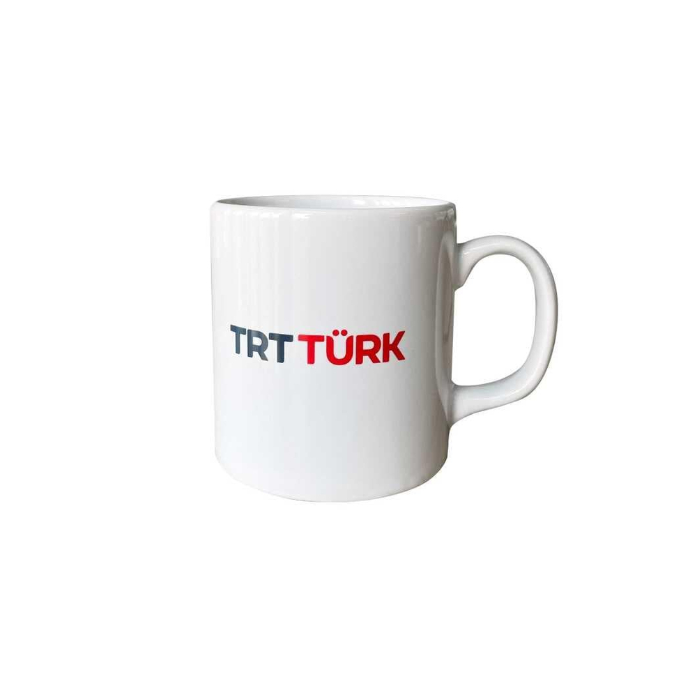 TRT Türk Logolu Beyaz Kupa