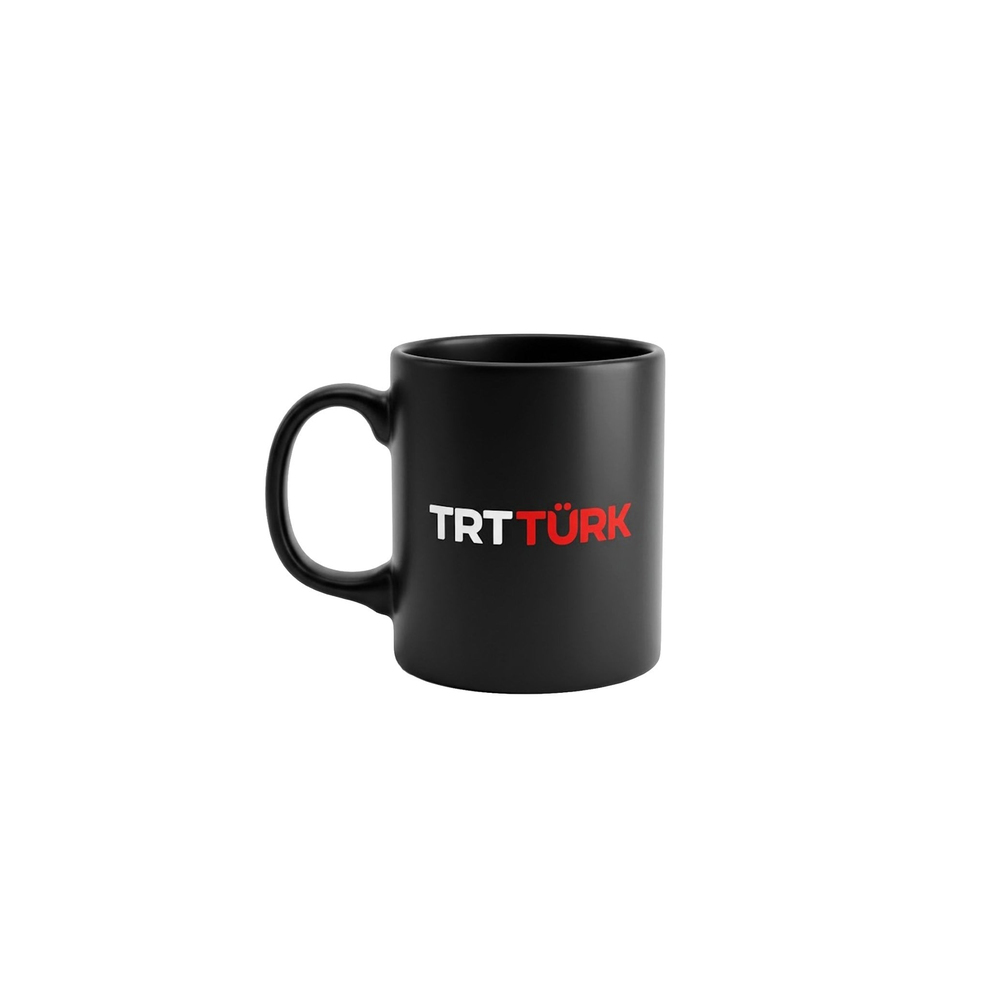 TRT Türk Logolu Siyah Kupa