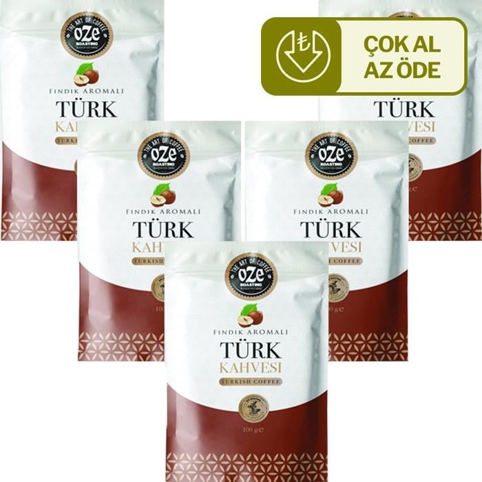 Fındık Aromalı Türk Kahvesi 5 x 100 g