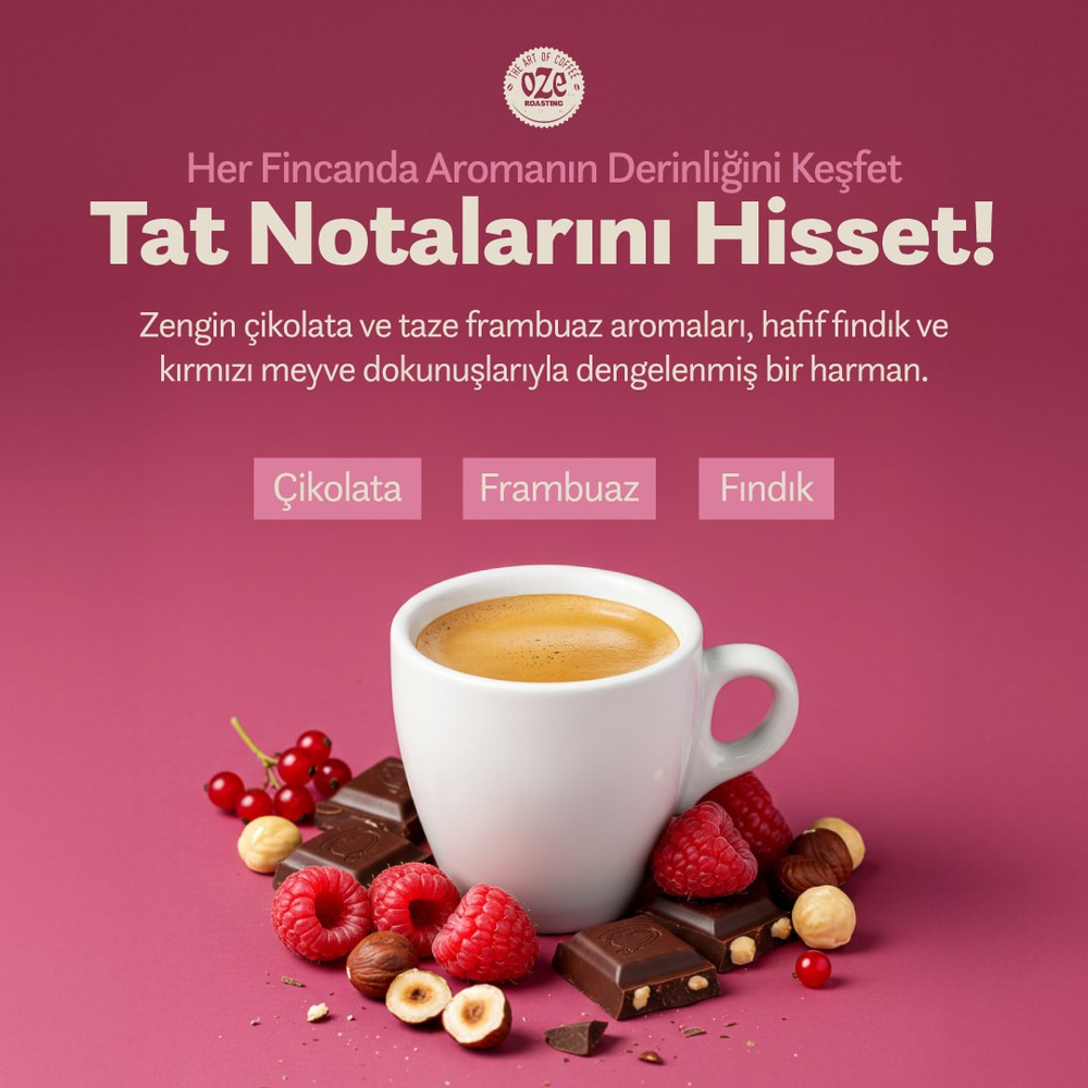 Aromalı Filtre Kahve Tanışma Seti 3 x 250 g (Çikolata Frambuaz, Irish Cream, All Day Blend)
