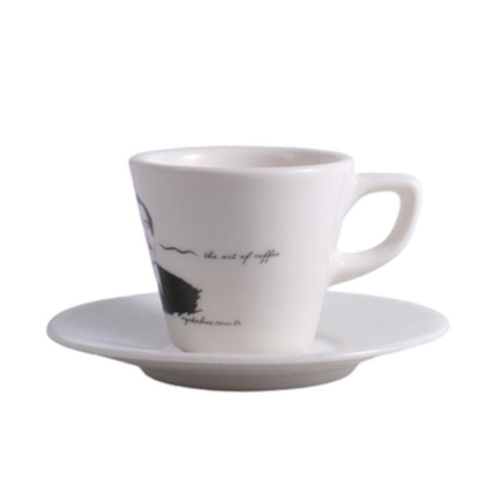 Oze® Collection Porselen Espresso Fincanı (Tabaklı) - 2li Set 