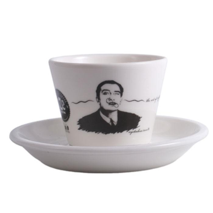 Oze® Collection Porselen Kahve Fincanı (Tabaklı) - 2li Set