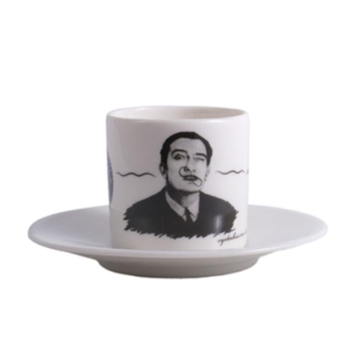 Oze® Collection Porselen Türk Kahvesi Fincanı (Tabaklı) - 2li Set