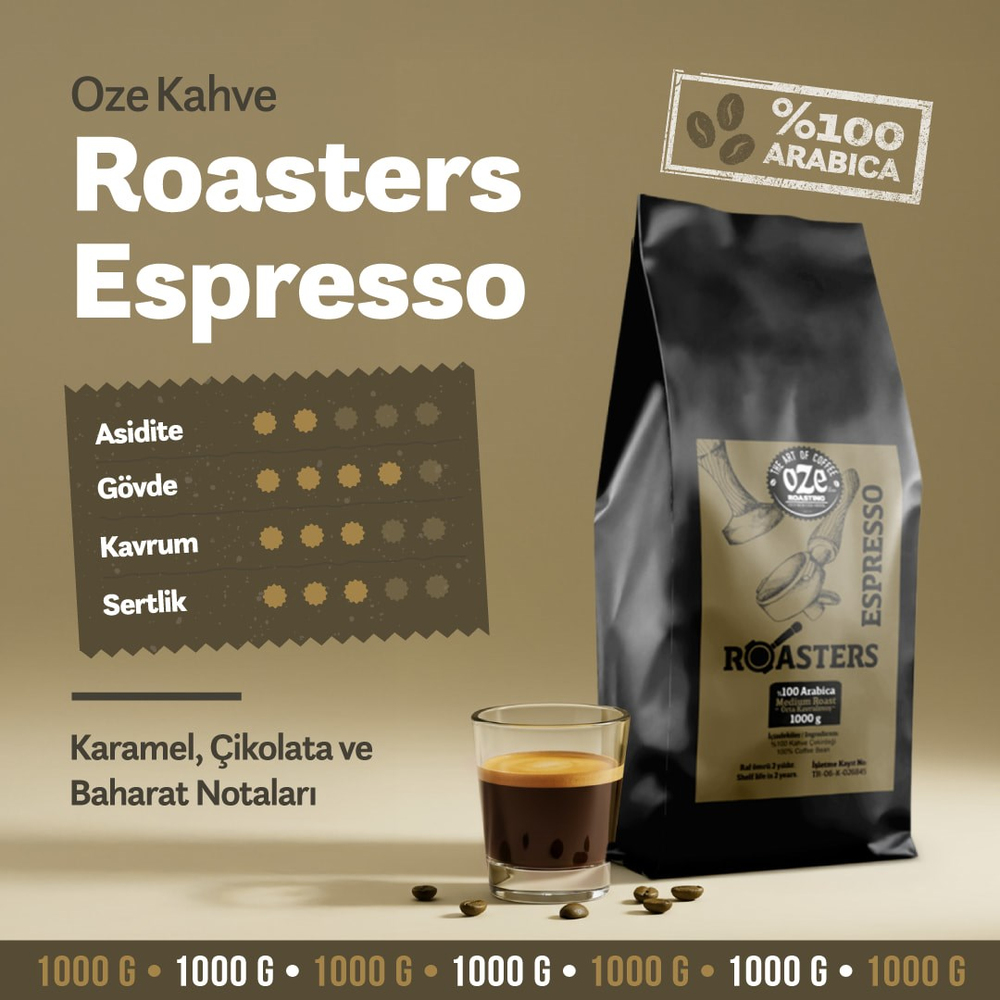 Roasters Espresso Kahve 1000 g