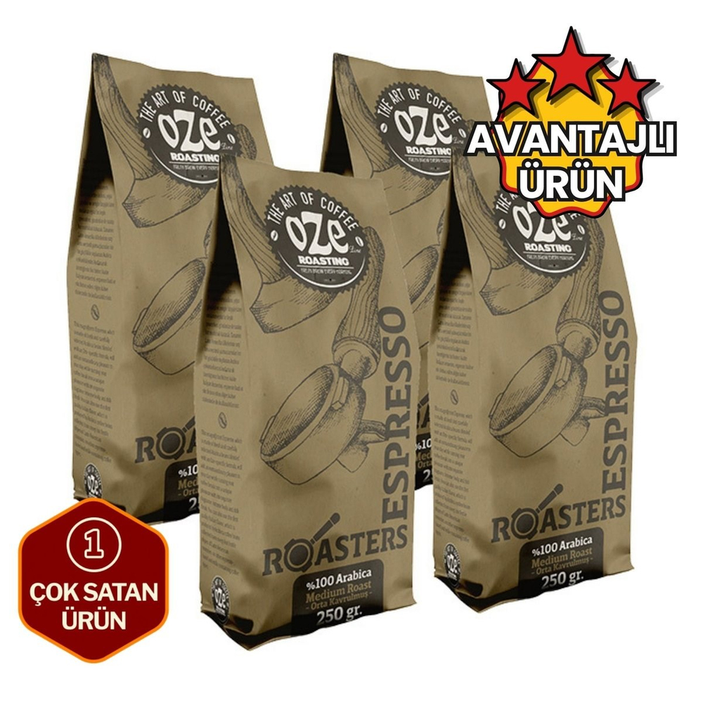 Roasters Espresso Kahve 4 x 250 g