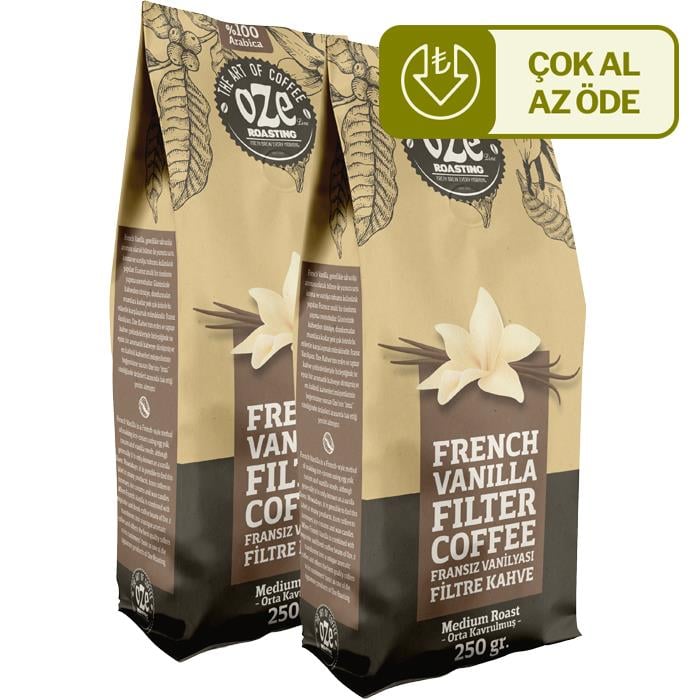 Vanilya Aromalı Filtre Kahve 2li 250G