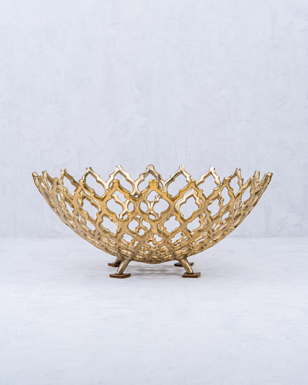 DekuvaALMEDA BRASS DEKORATİF İKİLİ TABAKGÜVEN STR-27