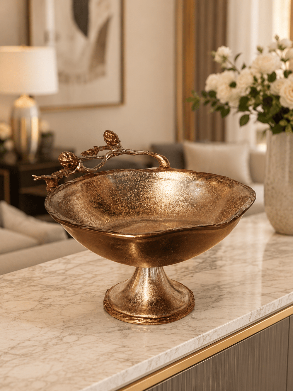 DekuvaDekuva Invee Home Uzun Yuvarlak Kase Dekoratif Salon Aksesuarıroyal-13