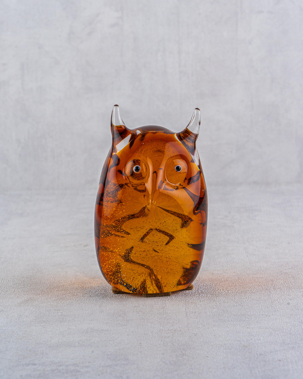 DekuvaOWL YELLOW GLASS DECORLAMEDOR 1ZB-10612