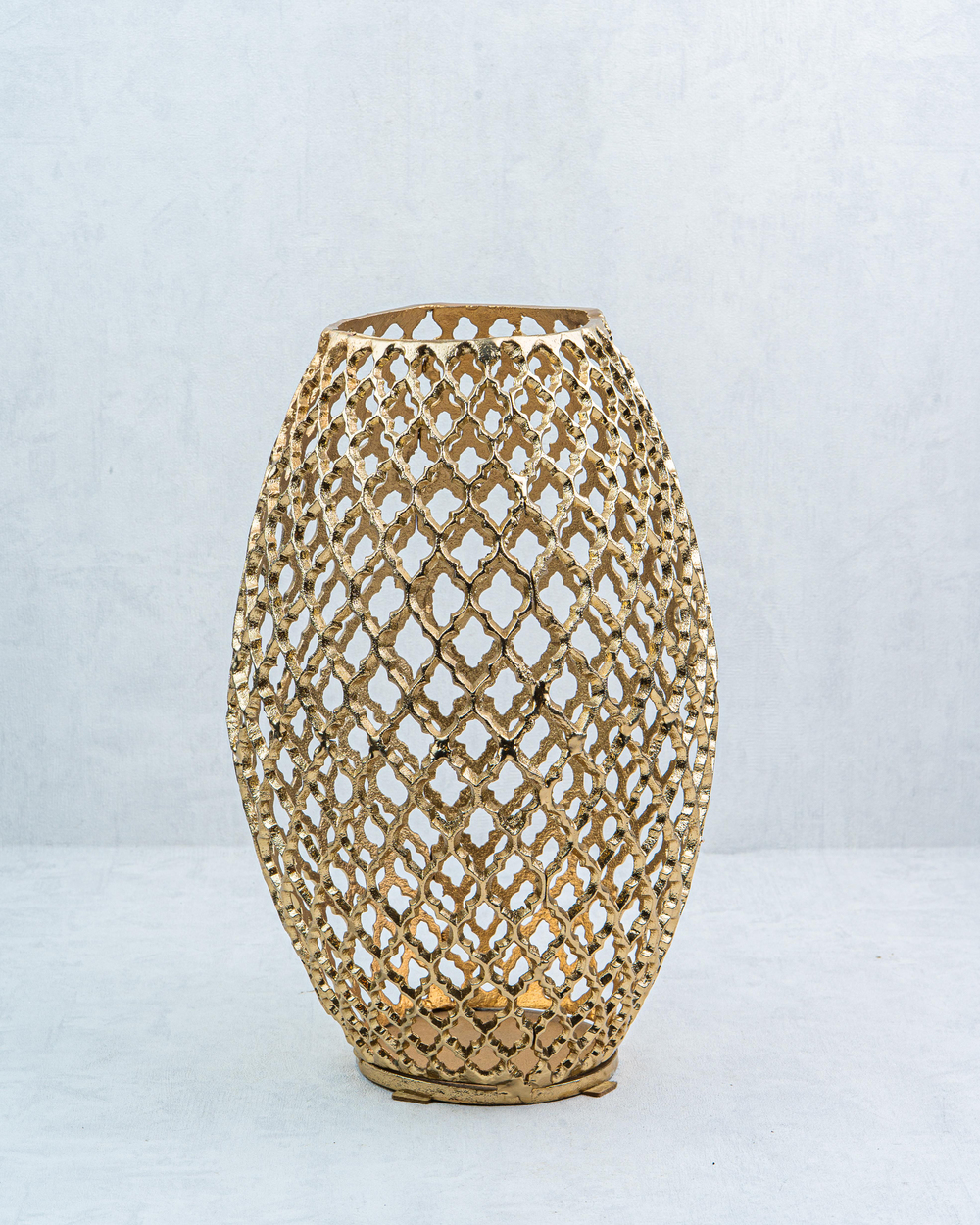 DekuvaQUAD GOLD SMALL DECORATIVE VASE 24*24*39CMLAMEDORE 1AL-Q6068S