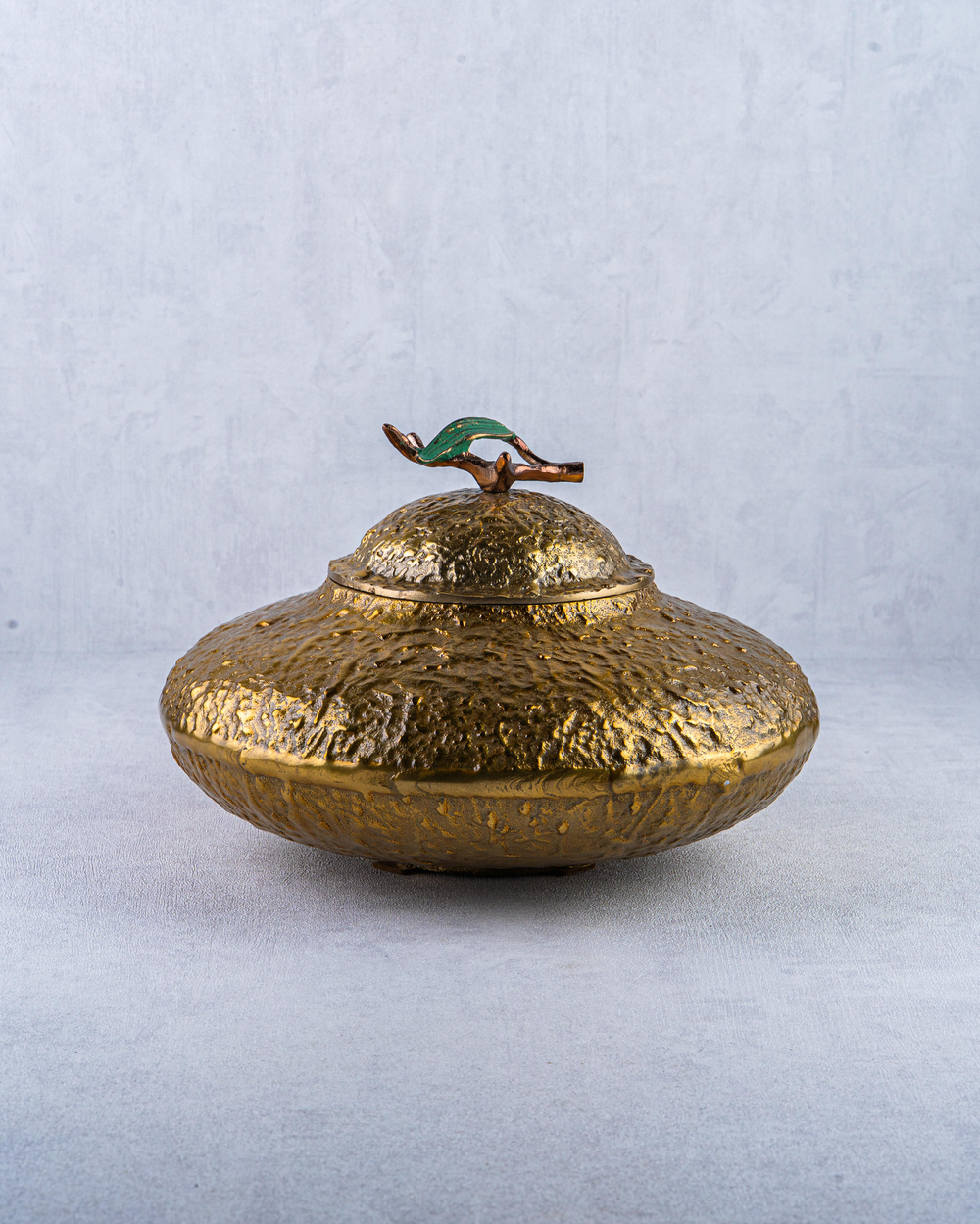 DekuvaYASSI DÖKÜM ALÜMİNYUM GOLD ESKİTME VAZOINVEE HOME NATUREL-22