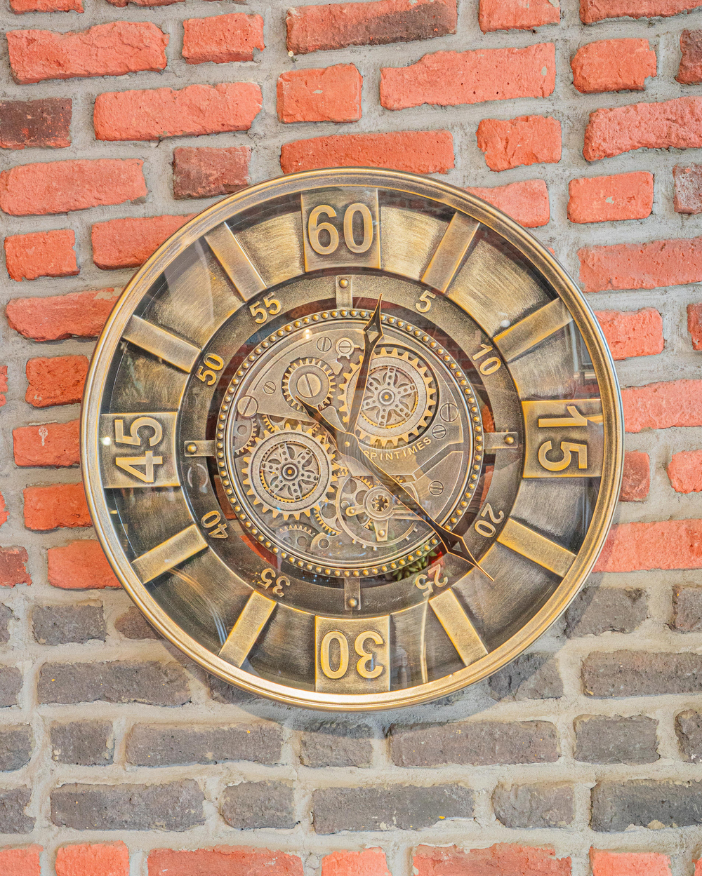 Invee HomeInvee Home Antique Gümüş Lüks Çarklı Duvar Saati 60 cmINVEE HOME TIME-300