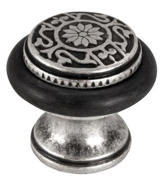 Stoper zemine, vidalı 31x40mm ant.gümüş