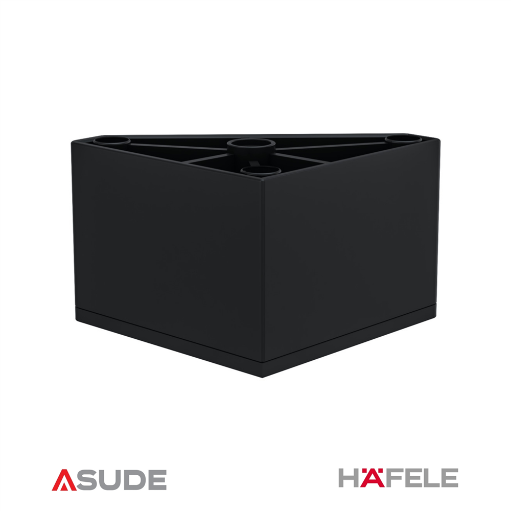 AIDA 80 mobilya ayağı mat siyah 80x50mm