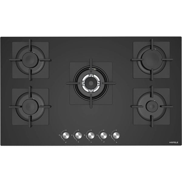 Hafele Capella Gazlı Ocak 90 cm 4G1W Siyah Cam