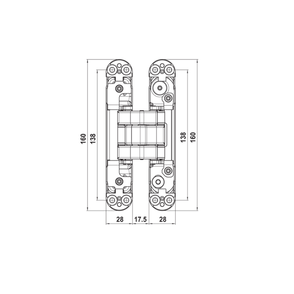 CDH 80K Gizli menteşe bronz 100kg
