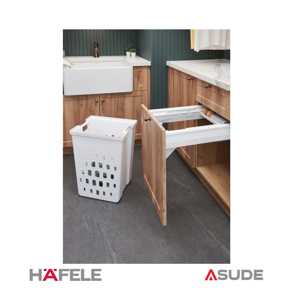 LAUNDRY Çamaşır sepeti beyaz 600 mm
