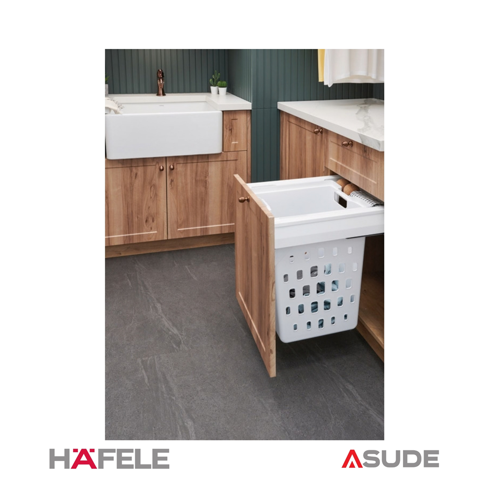 LAUNDRY Çamaşır sepeti beyaz 600 mm
