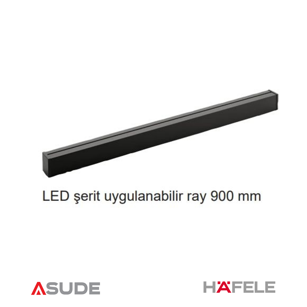 LINERO TopLine Alüminyum ray,900mm,siyah