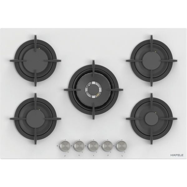 Hafele Orion Gazlı Ocak 75 cm 4G1W Beyaz Cam