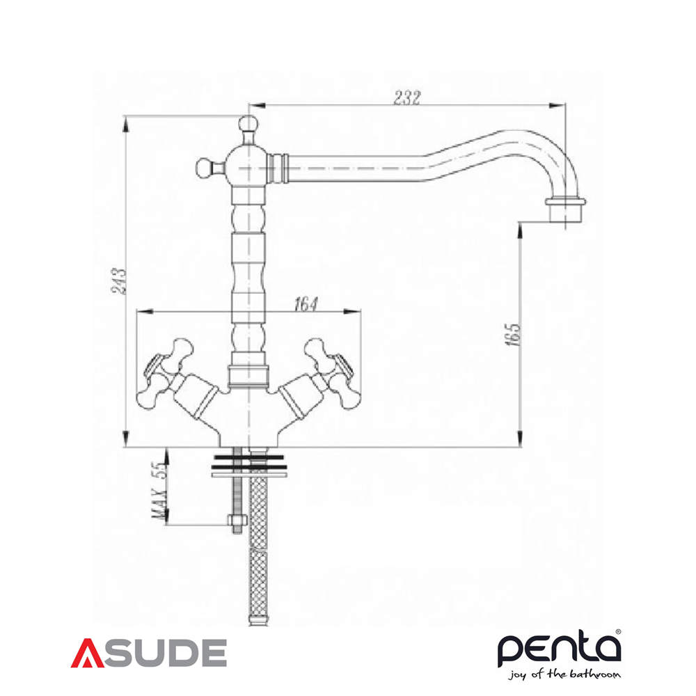 Penta 2544 History Antik Banyo & Duş Sistemi
