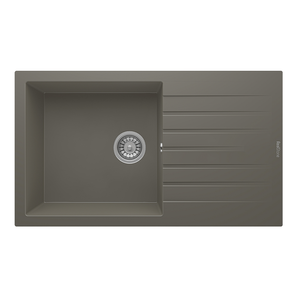 Realstone P014 Laodıkya Damlalıklı Granit Evye Gri